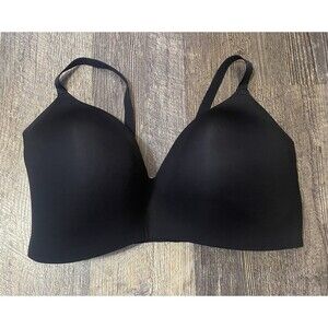Knix Wing Bra Size 8 Black No Wire Adjustable D Cup DD Cup